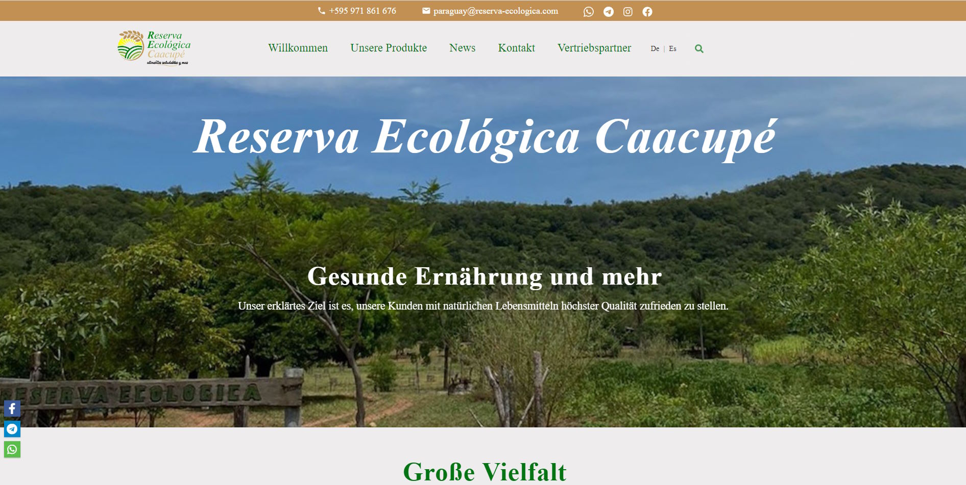 Reserva Ecologica Caacupe, Familie burger, J&B Igl Web